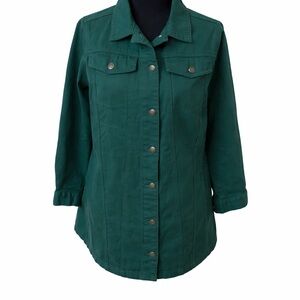 Jessica London Green Utility Jacket – Size 12W